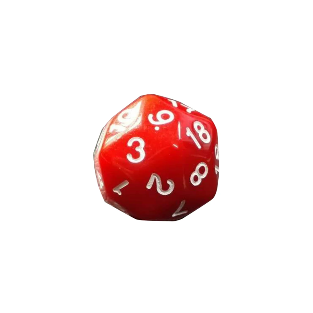 

1 шт. D30 игральные кости для ролевых игр D & D шесть непрозрачных цветов полимерные многогранные кости для боковых игр