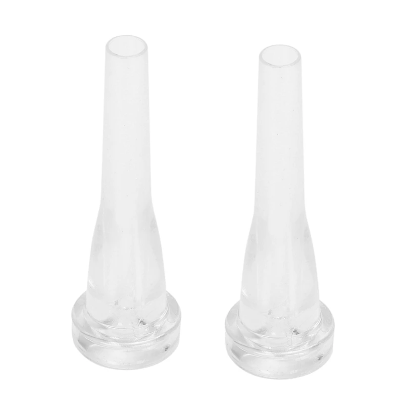 

2X ABS Trumpet Mouthpiece Meg 3C/5C Size For Bach Beginner Musical Trumpet Accessories Parts Or Finger Exerciser,White