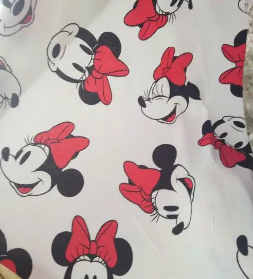 Эластичная трикотажная хлопчатобумажная ткань для шитья с мультяшными героями