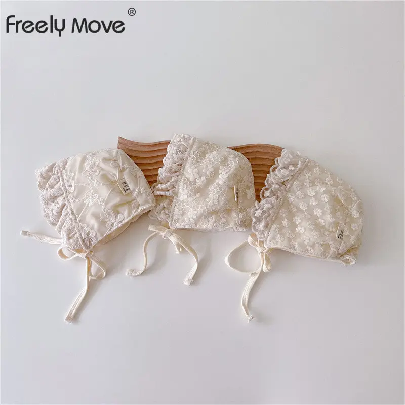 

Свободное движение 2022 Осенняя хлопчатобумажная детская шапка для новорожденных девочек