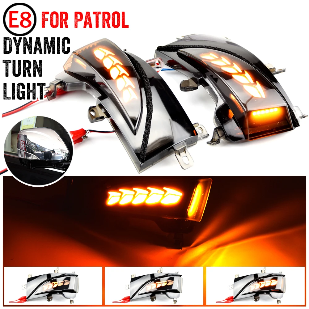 

Side Mirror Dynamic Blinker LED Turn Signal Light For Nissan Patrol Y62 2012-2018 Armada Quest RE52 For Infiniti QX56 Z62 QX80