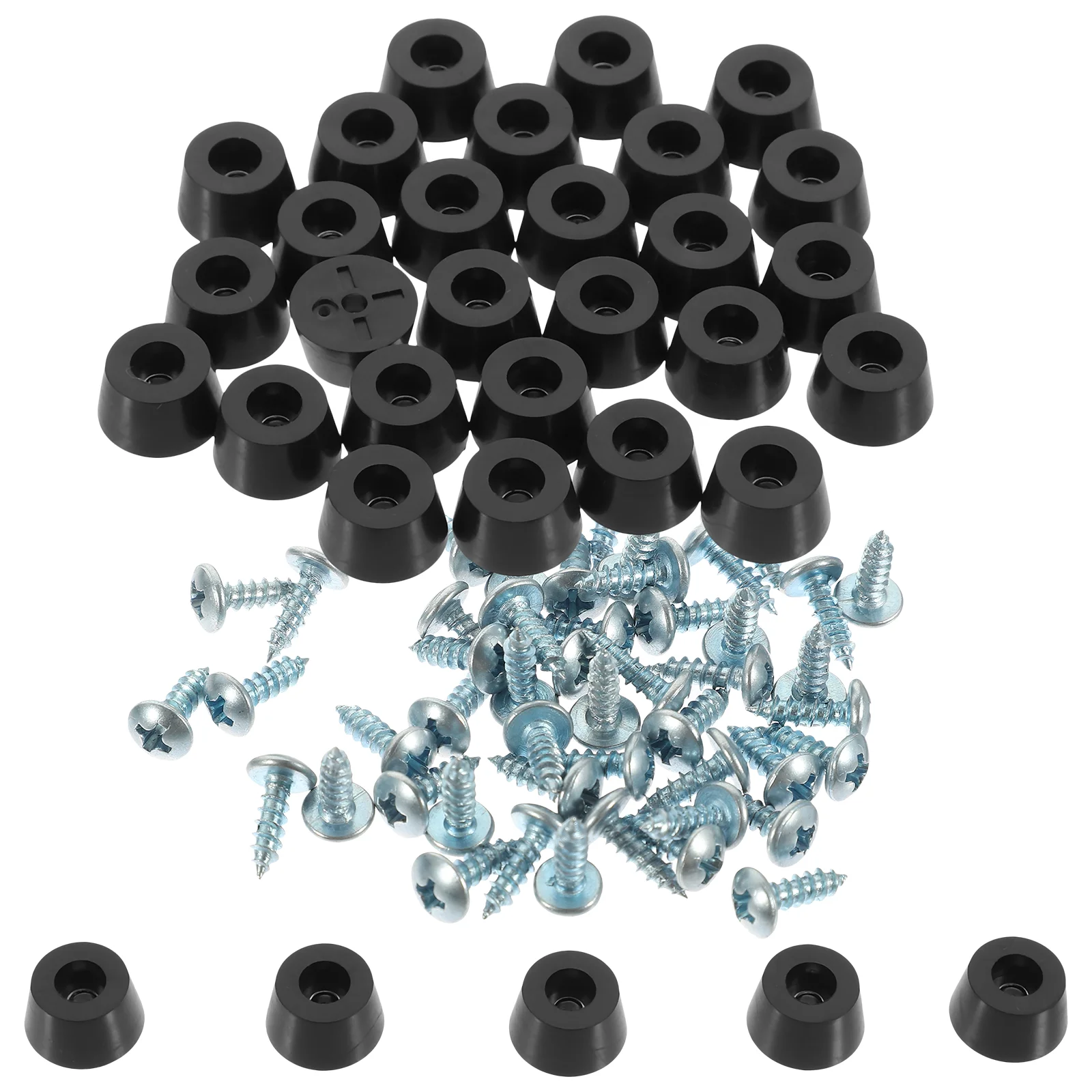 

60 Pcs Furniture Heightening Pads Leg Chair Feet Covers Rubber Chairs Instrument Table Foot
