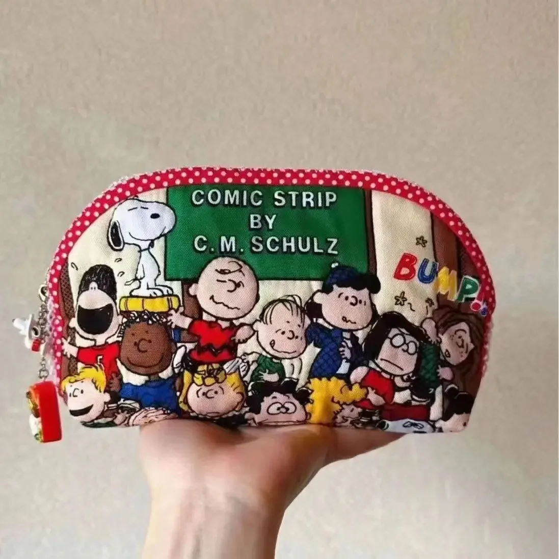 Snoopy мультяшная косметичка на молнии кошелек для монет мальчиков и девочек милая