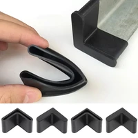 l shaped rubber cover triangle angle iron end cap socks anti scratch shelf table chair feet leg pad floor protector