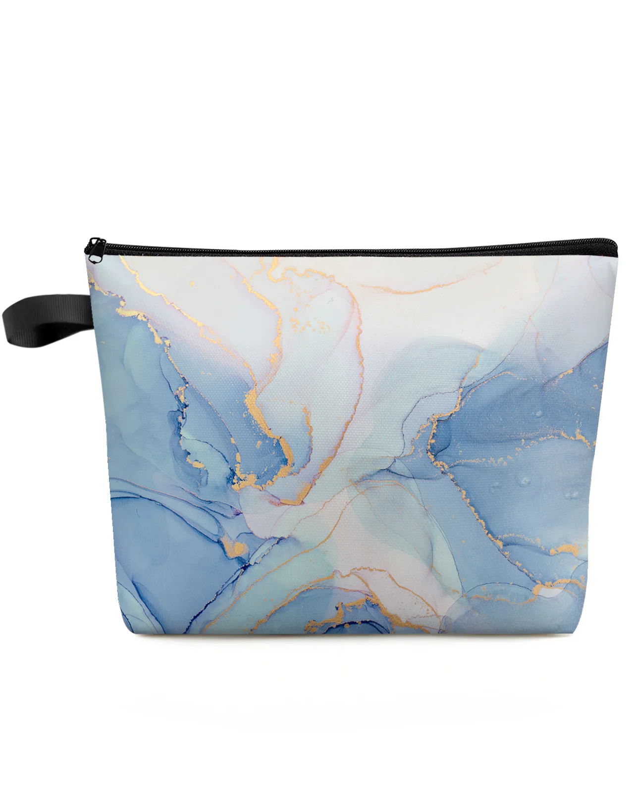 

Blue Marble Large Capacity Travel Cosmetic Bag Portable Makeup Storage Pouch Women Waterproof Multifunctional Pencil Case