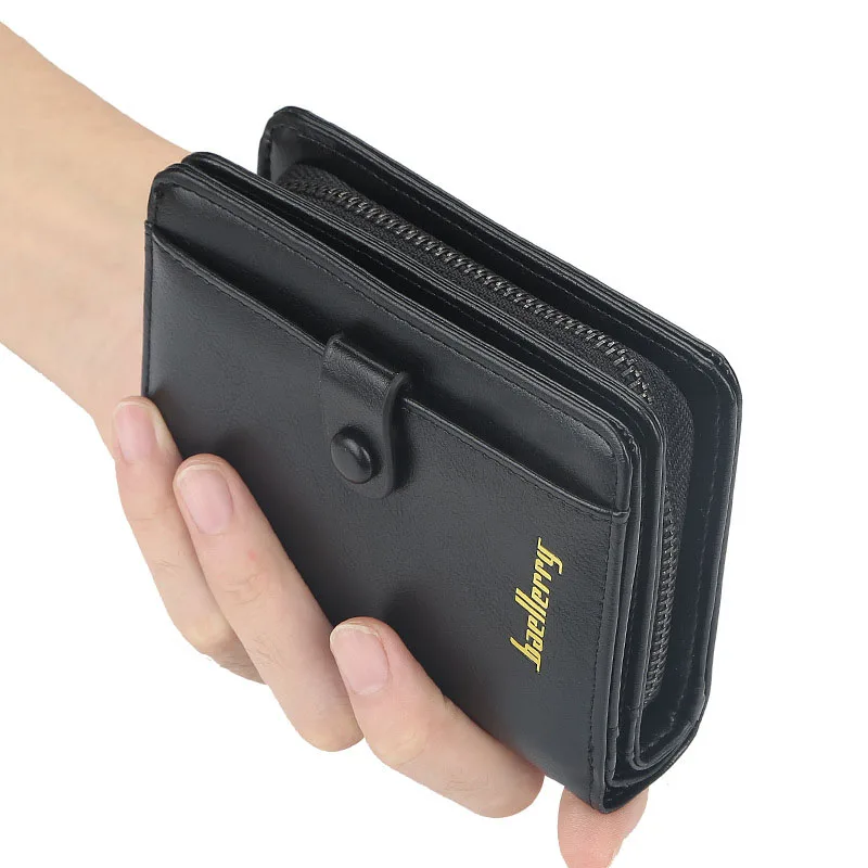Новые мужские короткие кошельки из искусственной кожи модная сумка для