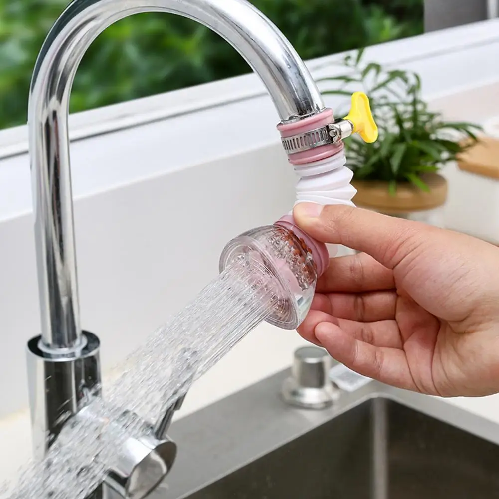 

Adjustable Faucet Filter Labor-saving Stretchable Lightweight Rotatable Splash Proof Faucet Water Filter Kitchen Gadgets