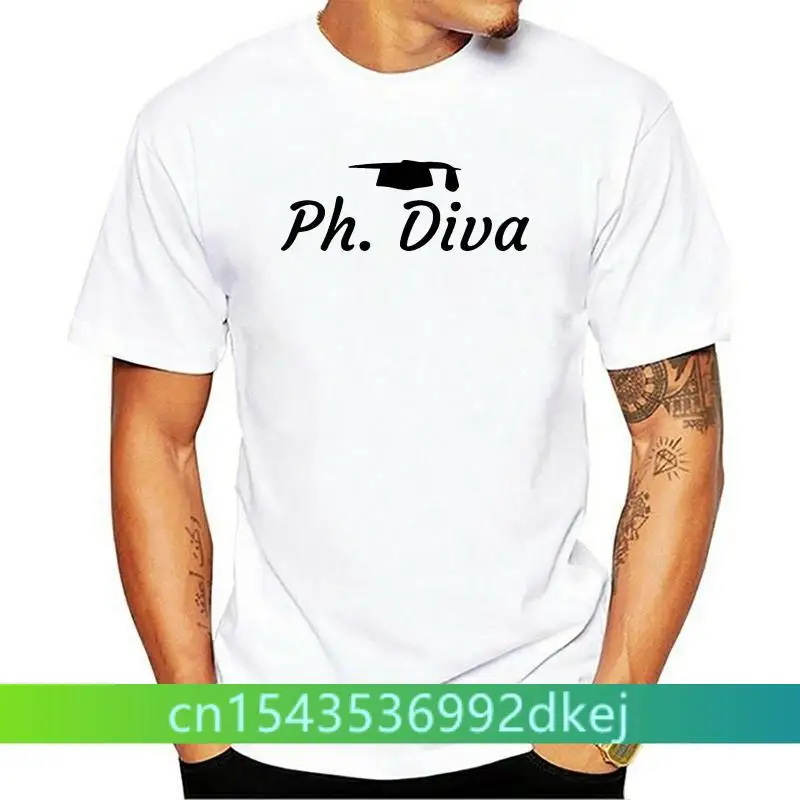 

625 Ph Diva Phd Graduation Tagless Tee T-Shirt women