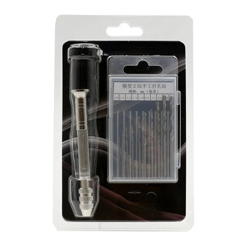 

0.5-3mm Hand-Held Drill Stone Carving Eyes Walnut Diamond Puncher Reamer Crafts Diamond Handmade Drill