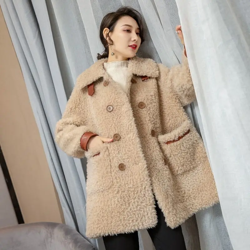 Woman Genuine Real Fur Coat Female Vintage Jacket Party Stand Collar Fur Coats Ladies High Quality Plush Natural Fur Coat G167