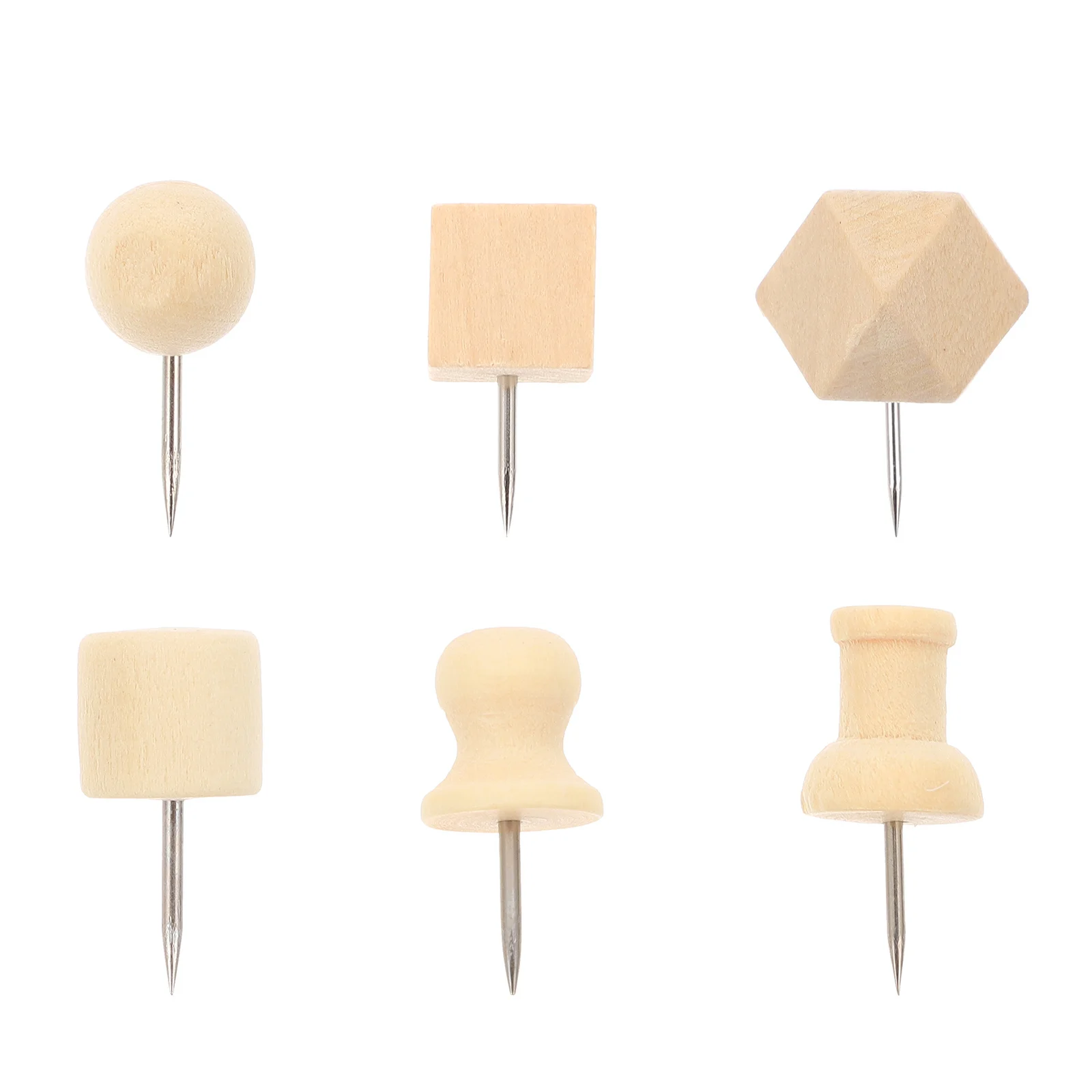 

Push Wooden Map Board Calendar Marking Pin Pushpins Cork Holder Picture Drawing Office Photo Decorative Thumbtacks Nails