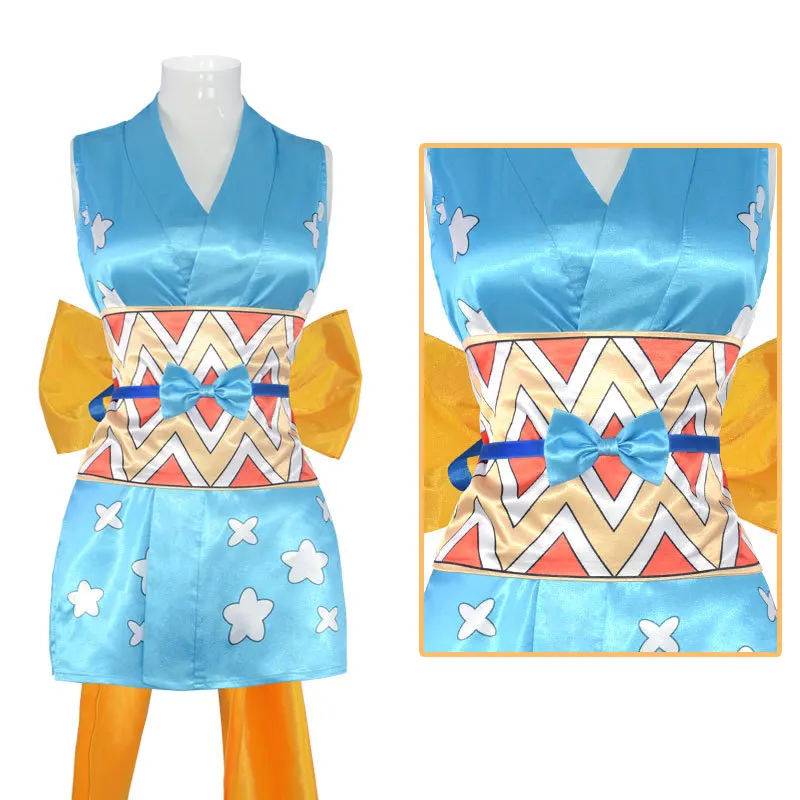 

Костюм для косплея из аниме Nami One Piece Nami соломенная шляпа Пираты Nami сексуальный кимоно комплект с бантом кимоно платье женское карнавальные ...