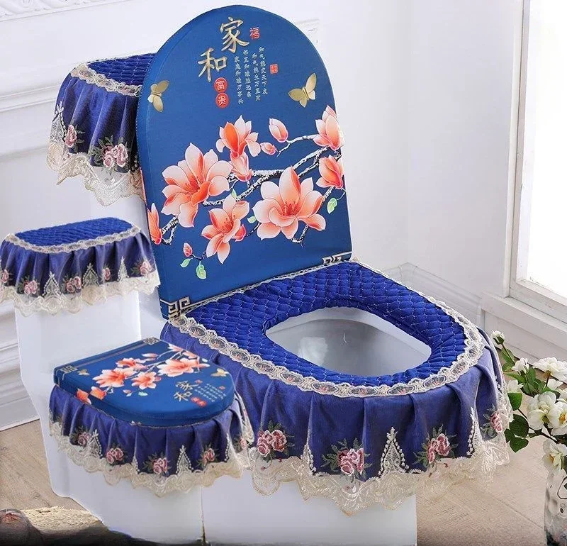 Китайский цветок с рисунком птицы табуретка подушка для сиденья кружевная