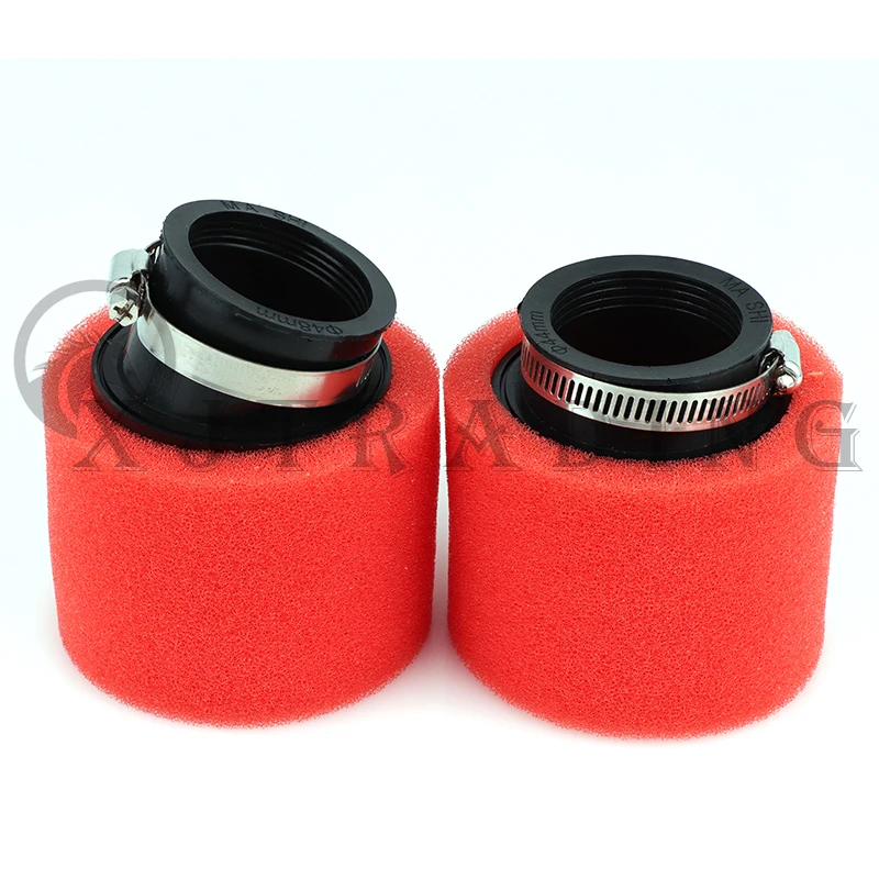 Black and Red Foam Air Filter 35mm 38mm 42mm 45mm 48mm 50mm 60mm Sponge Cleaner Moped Scooter Dirt Pit Bike Motorcycle images - 6