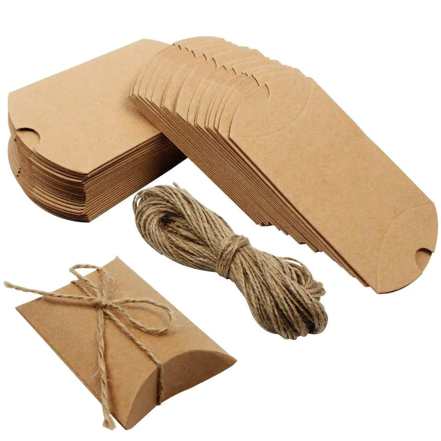 

Apple Pie 35pcs New Kraft Paper Cute Small Pillow Shape Wedding Favor Gift Box Pie Pillow Box Boxes Party Candy Box Wholesales