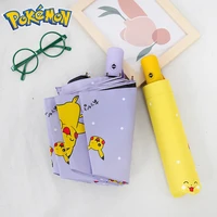 5 colors fully automaticmanual umbrella pokemon anime pikachu printed cartoon folding sunscreen sunshade umbrellas