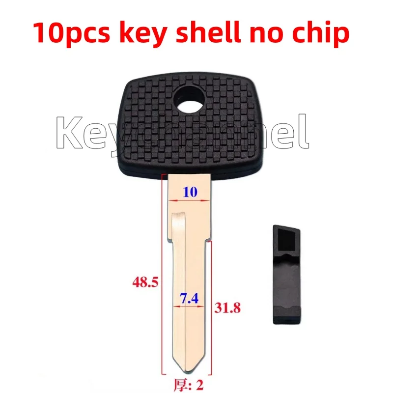 

Keychannel 10 шт./лот автомобильный Tansponder Key YM15 чехол для лезвия ключа для Benz Truck чип-транспондер фургон автобус сменные аксессуары