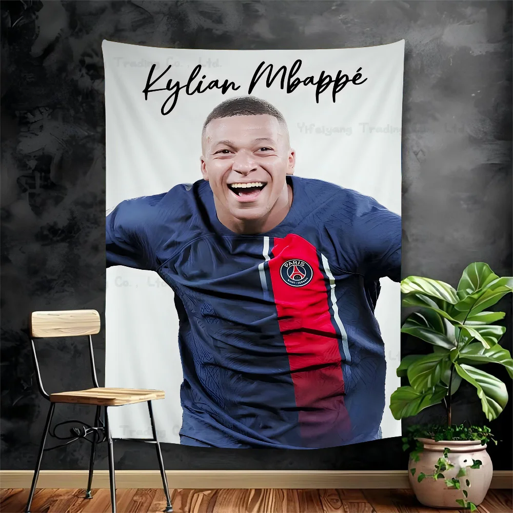 Красочный знаменитый футболист аниме гобелен индийский Будда украшение стены