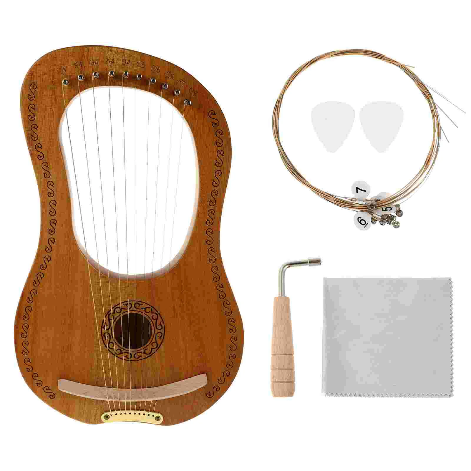 

1 Набор Harp Lyre Harp древний стиль Lyre Harp 10 струн инструмент