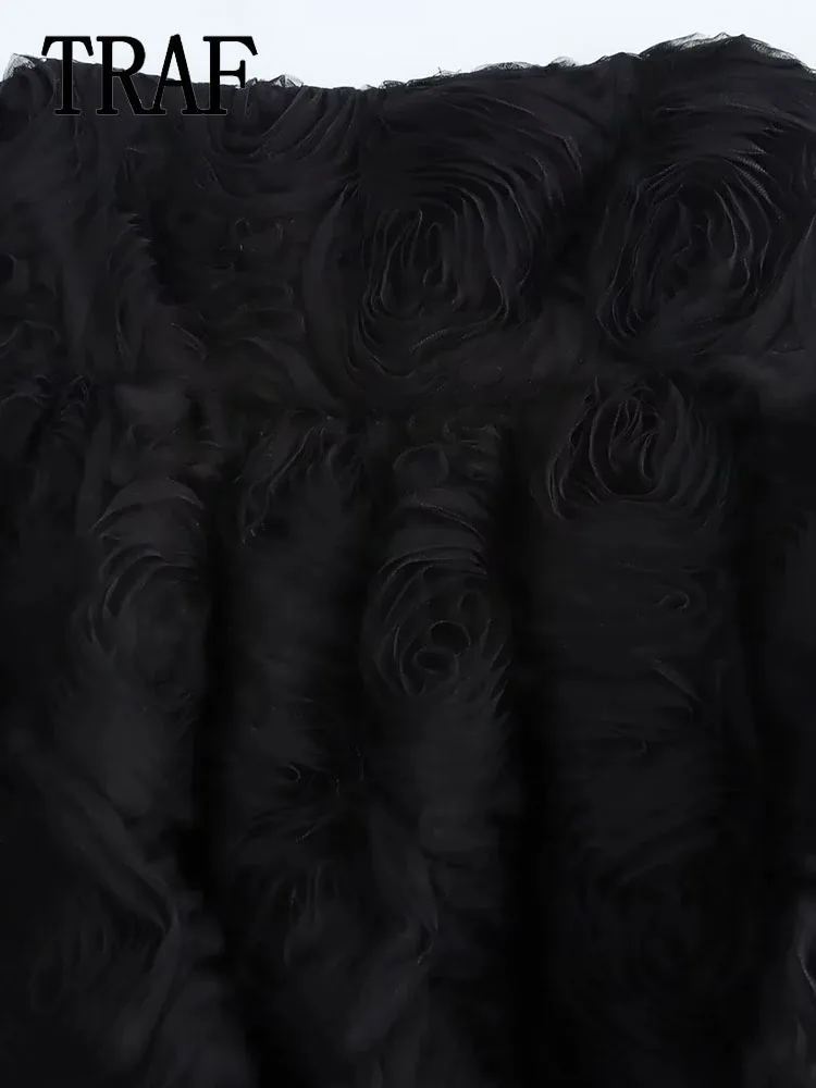 TRAF женское элегантное тонкое мини-платье вечернее платье на молнии летнее