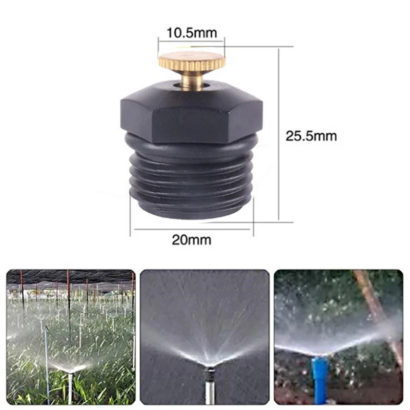 

10pc 1/2 inch DN15 Thread Garden Sprinklers Plastic Lawn Watering Sprinkler Head Irrigation Agriculture Sprayers Nozzles