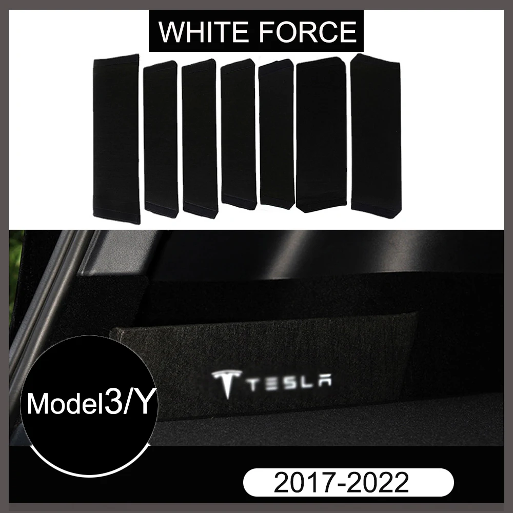 

For Tesla Model3/Y 2017-2022 Baffle Side Storage Slot Fence Partition Trunk Baffle Boot Storage Model Y Seat Grille Storage Set
