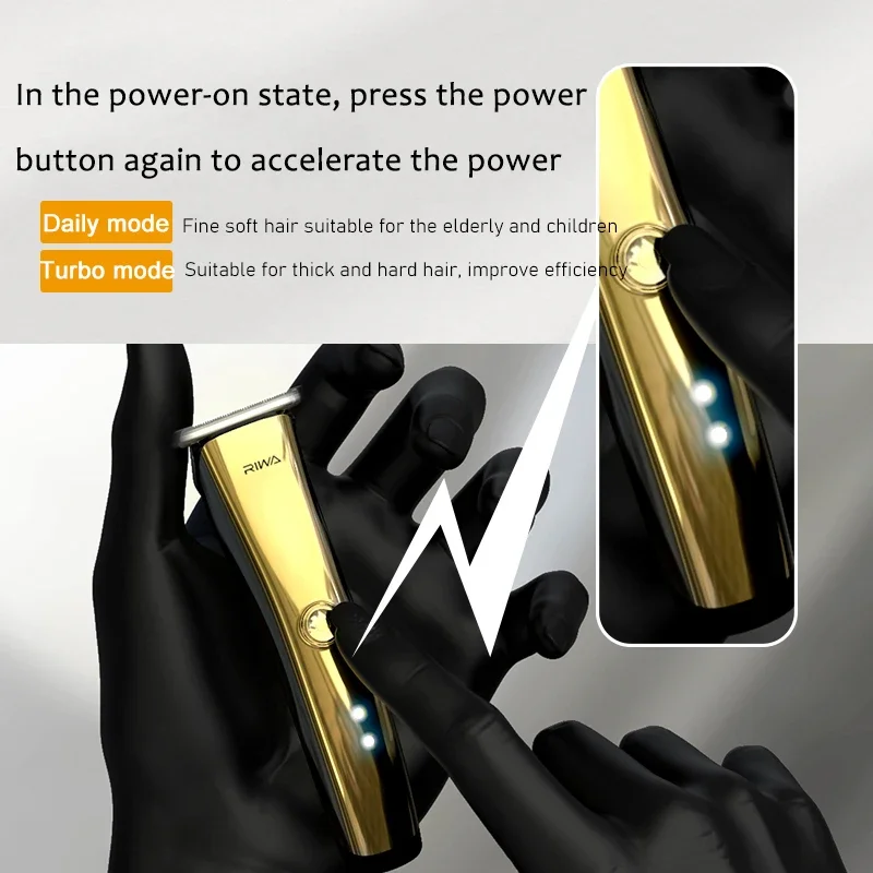 Машинка для стрижки волос Xiaomi Riwa Barber Shop мужчин с Т-образным стальным лезвием