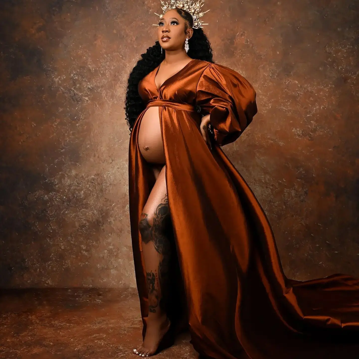 Стильная одежда для беременных женские платья на выпускной шелковые атласные с