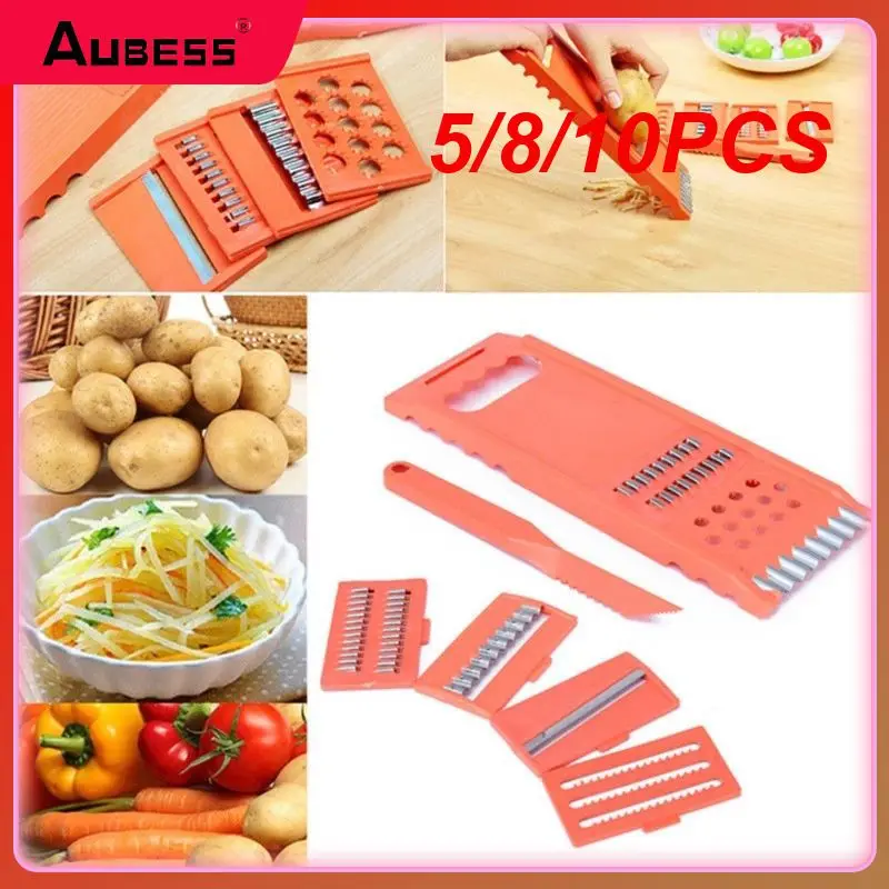 

5/8/10PCS Mandoline Fruit Slicer Creative Potato Peeler Multifunctional Onion Dicer Adjustable Kitchen Tools And Gadgets Useful