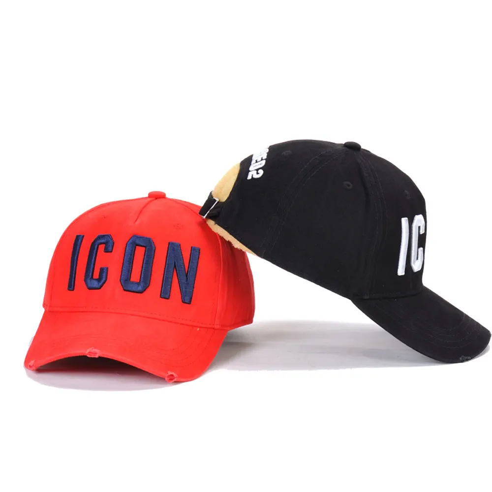 ICON original design Baseball Caps for Men Women 100% COTTON ICON Baseball Mesh cap beach Hip Hop Snapback DSQ Summer Hat