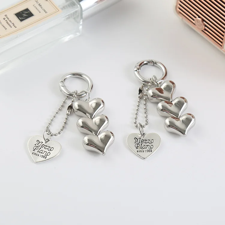 Модный брелок для ключей с бисером в форме сердца Многофункциональный шнурок