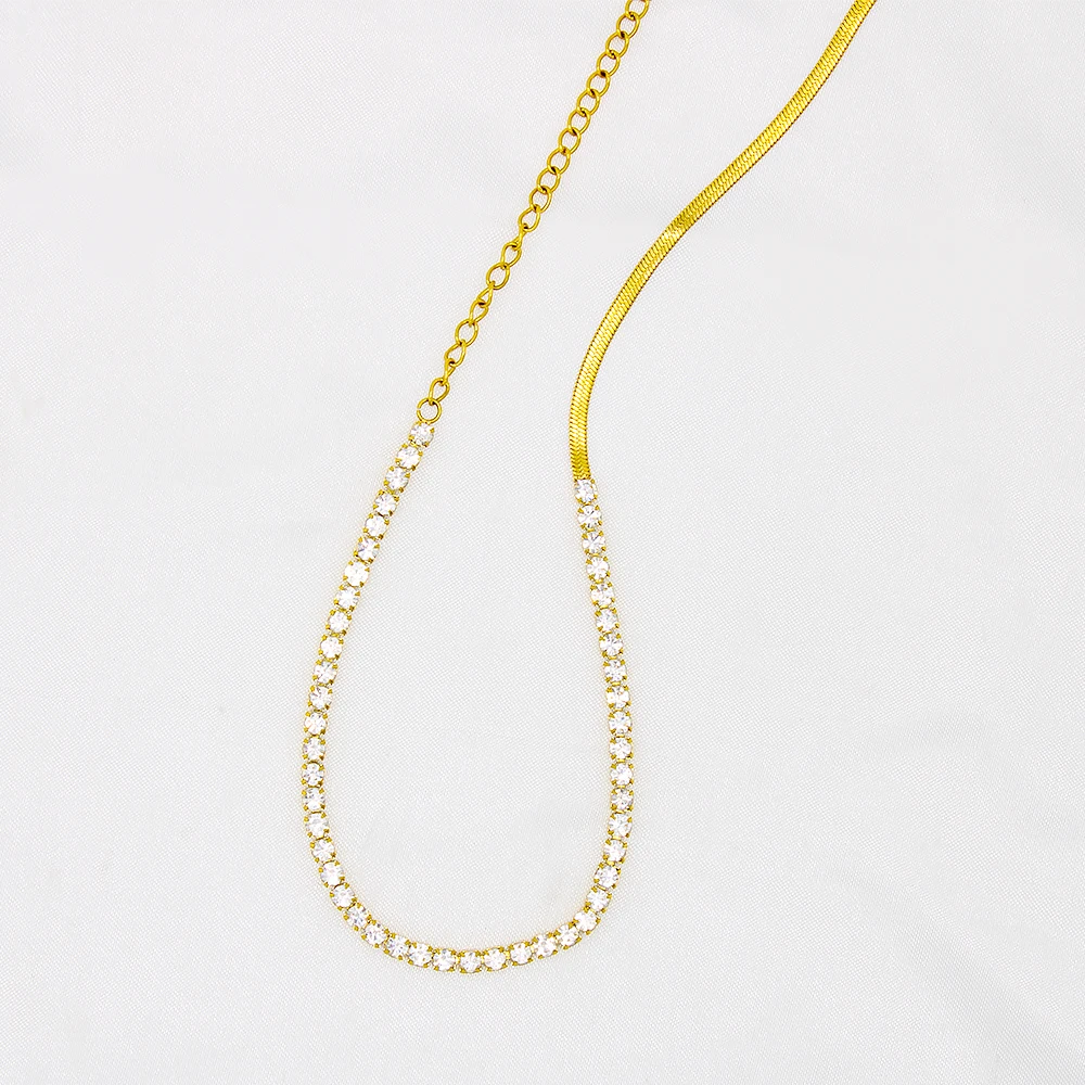 Женское Ожерелье из циркония роскошное ожерелье нержавеющей стали - купить по