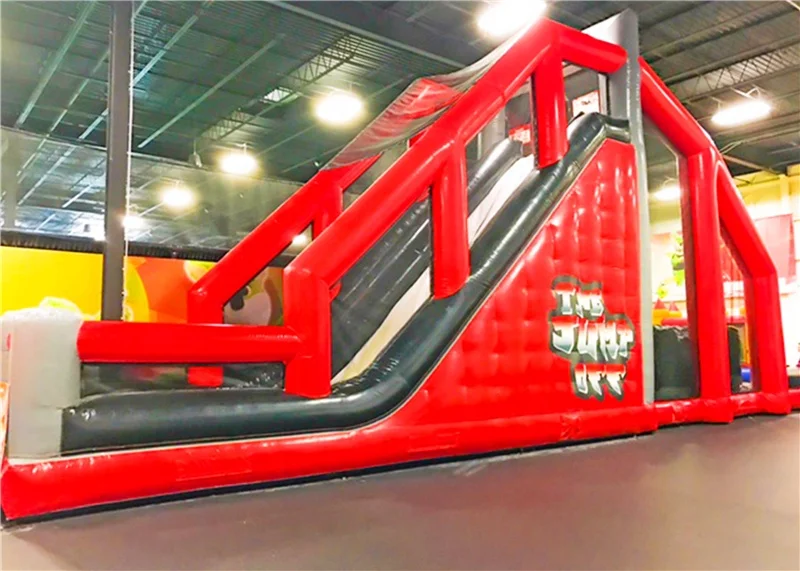 

Ultimate extreme jumping air sport tower, 2 level stunt inflatable Free drop platform