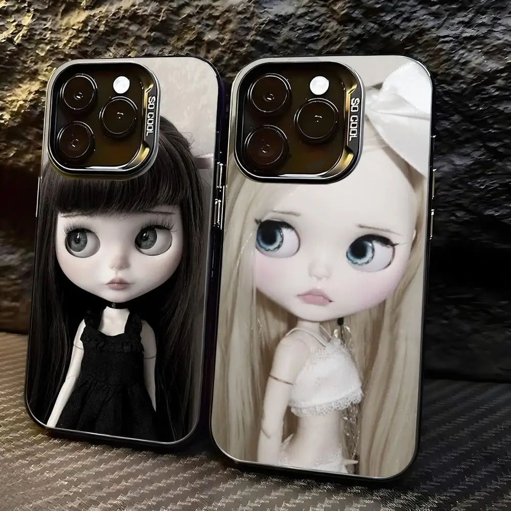Фото Модный чехол для телефона Hot Cute Bl-ytheS в стиле куклы, серебристый, для iPhone 17, 16, 15, 14, 13, 12, 11 Pro Max Plus №1