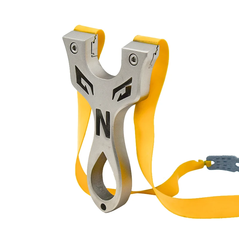 

High Quality Metal Slingshot Alloy Sports Shooting Slingshot Professional Sling Rubber Sling Hunting Slingshot with Rubber Band