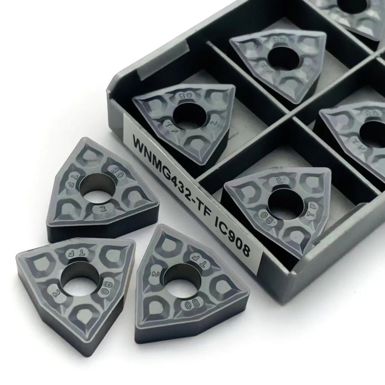 

10 шт. WNMG080404 WNMG080408 TF IC907 WNMG080408 TF IC908 Цилиндрический Токарный станок инструмент WNMG 080408 высококачественный инструмент с ЧПУ