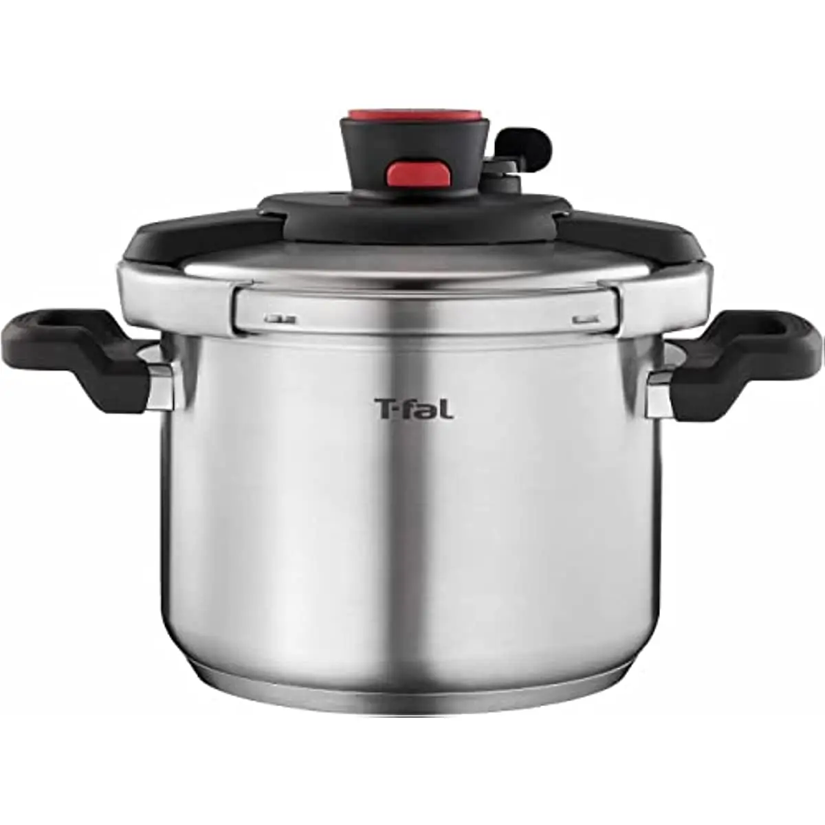 

T-fal Clipso Stainless Steel Pressure Cooker 6.3 Quart Induction Cookware Pots Pans Dishwasher Safe Silver