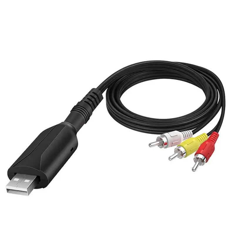 Кабель-переходник с USB на 3 штекера USB на 3-видео Аудио AV для ТВ HDTV DVD Композитный кабель-адаптер