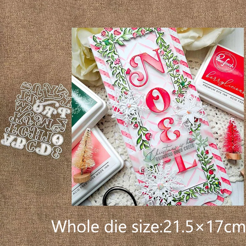 

New Design Craft Metal stencil mold Cutting Dies uppercase letter scrapbook die cuts Album Paper Card Craft Embossing