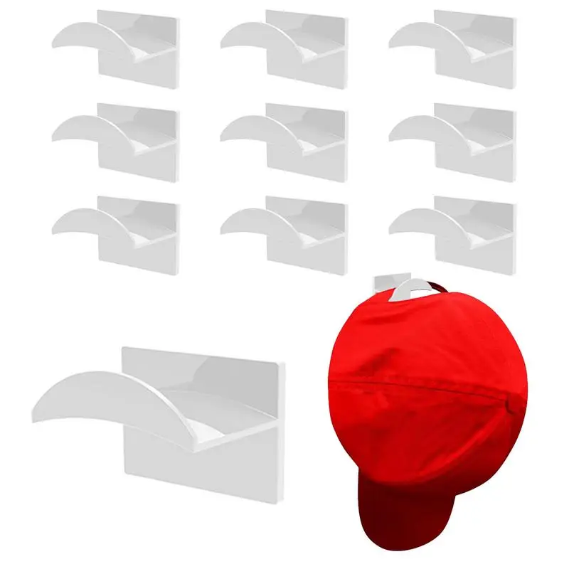 

10 шт., крючки для шляпы, без гвоздей