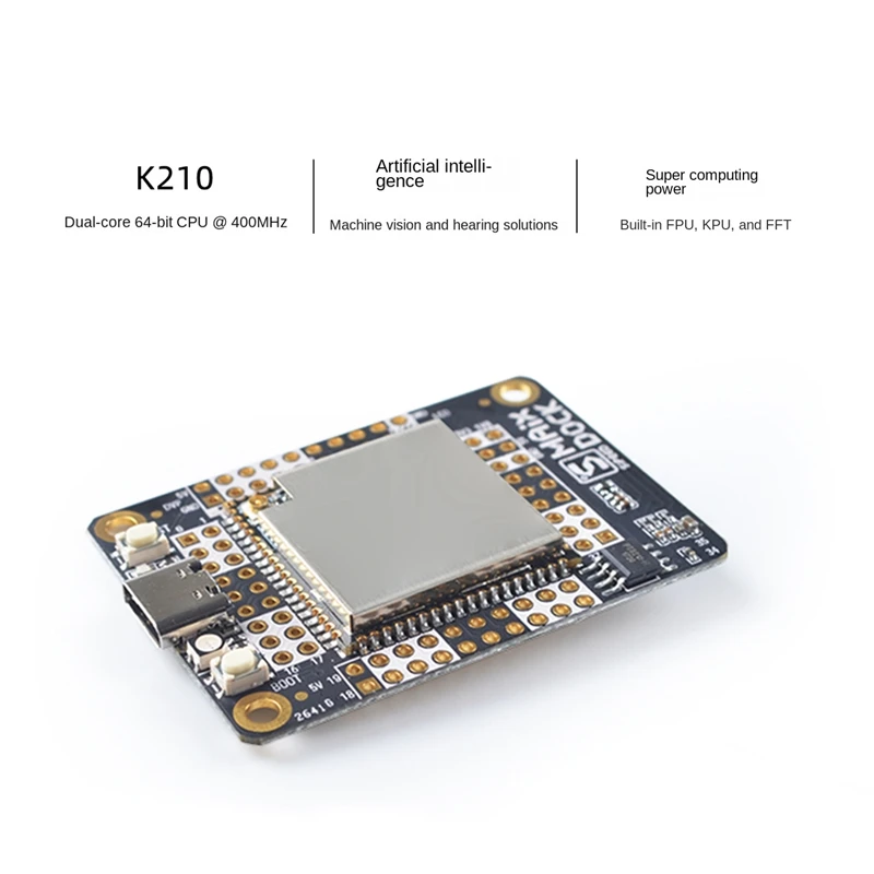 

For Maix Dock K210 AI+LOT Deep Learning Visual Scanning And Voice Development Board With 2.4-Inch Display+Gc0328 Camera