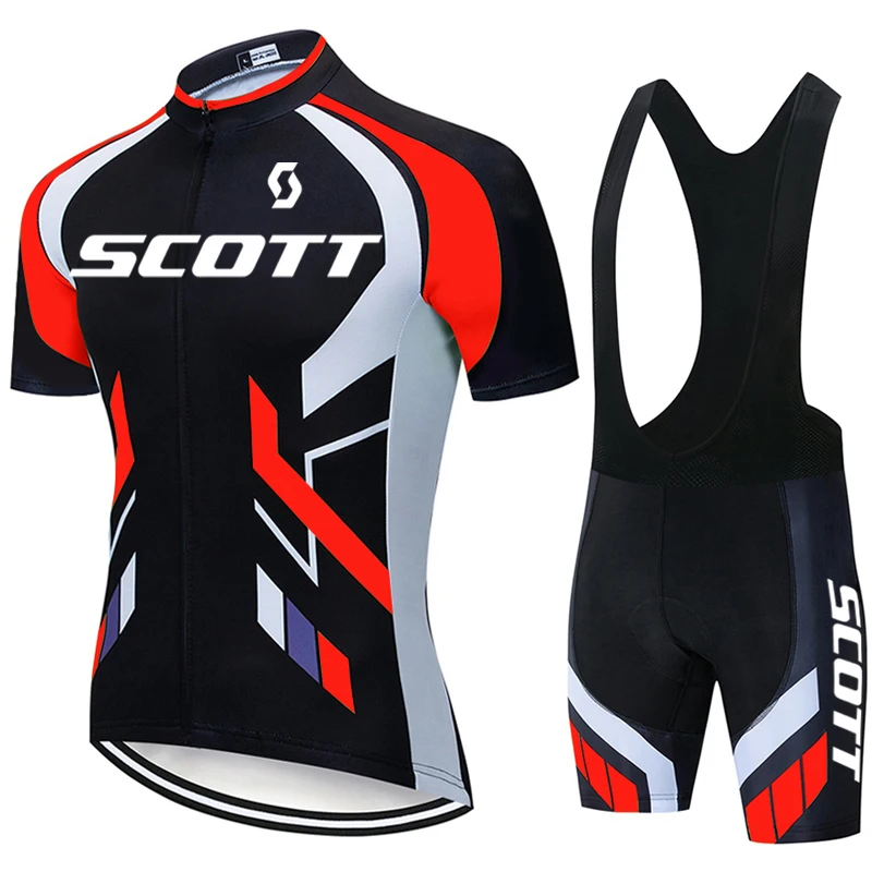 

Men's Cycling Jacket Mtb Male Clothing Uniform Pants Outfit Set Tricuta Man Bib Sleeve Shirt 2021 for Bicycle 2022 Jersey Scott