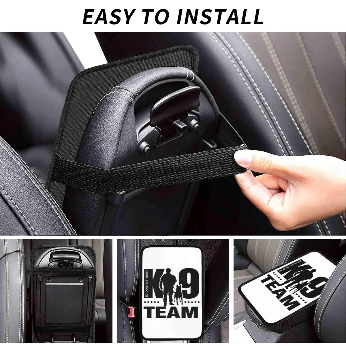 Чехол-подлокотник для автомобиля K9 Unit Team кожаный защитный коврик центральной