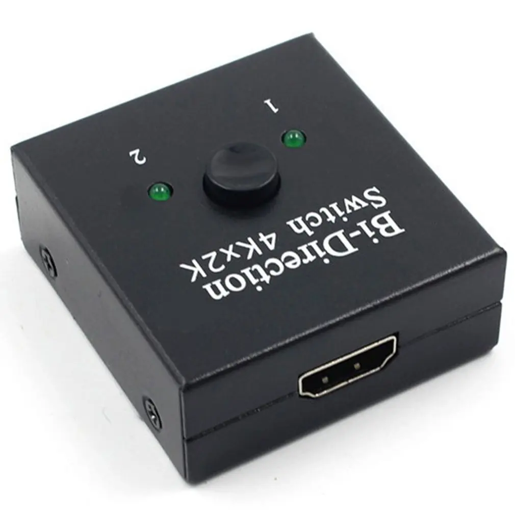 

4K UHD HDMI-compatible Splitter Switch 1X2 Split 1 in 2 Amplifier 1080P 4Kx2K HDMI-compatible Switcher 2 Ports Bi-directional