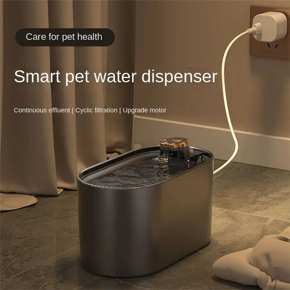 

Filter Cat/Dog Water Free Power Off Anti Dry Burning Pet Water Dispenser Led Light Water Feeder Automatic Circulating