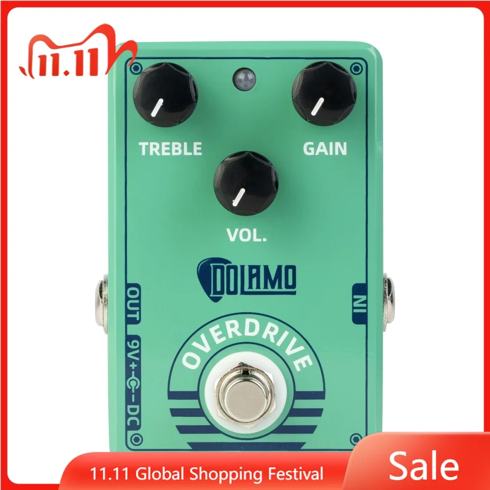 

Dolamo D-12 Overdrive Guitar Effect Peal Classic Overdrive Sound Treble Gain Volume Control Electric Guitar Parts & Accessories