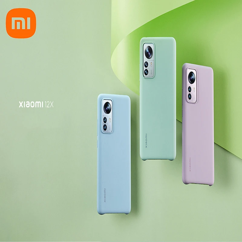 

Xiaomi12X Phone Case Glue Soft Silicone Case PU Back Cover For 12X Cover leather imitation protective For Xiaomi 12 Pro