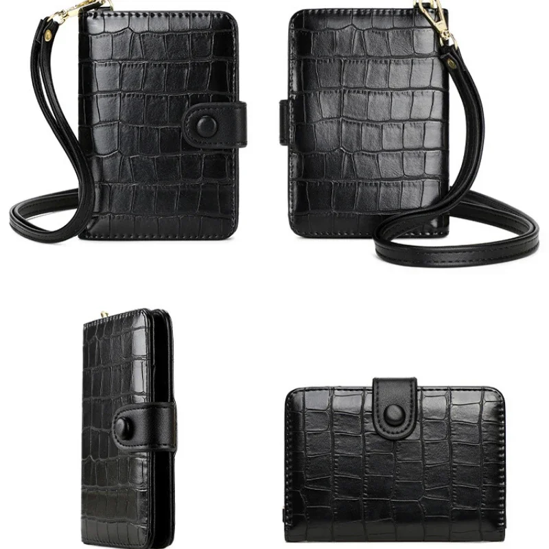 Кожаный чехол для паспорта водонепроницаемый дорожный кошелек с ремешком на шею