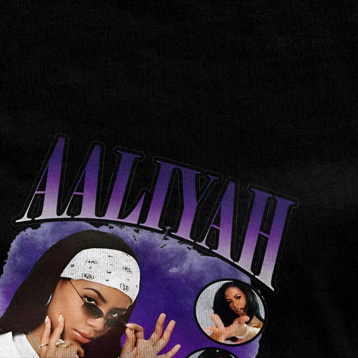 Фото Men Women's Aaliyahs Baby Girl Purple Bootleg T Shirt Accessories 100% Cotton T-shirt Clothing Graphic Tee Shirt All Seasons №4