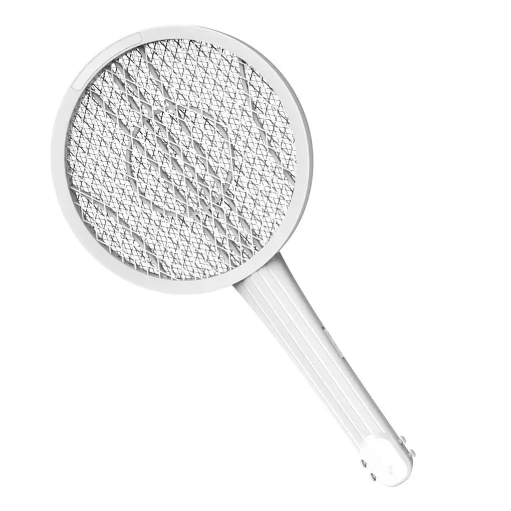 

2-in-1 Electric Flying Bug Insect Zapper Handheld Flysawtter USB Rechargeable Pest Swatter